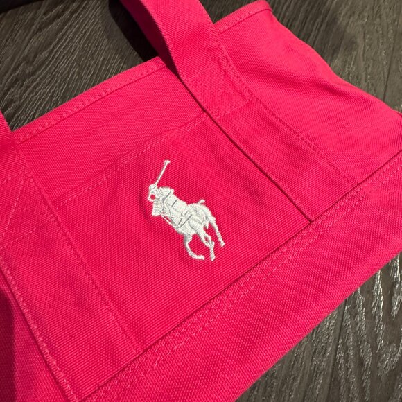 POLO RALPH LAUREN JAPAN MINI PINK TOTE PREOWNED - Picture 11 of 14